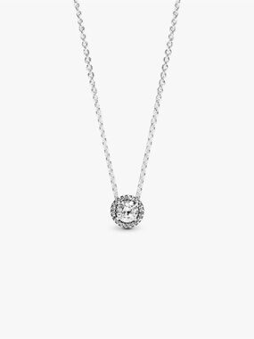 Pandora Round Sparkle Halo Necklace
Sterling silver